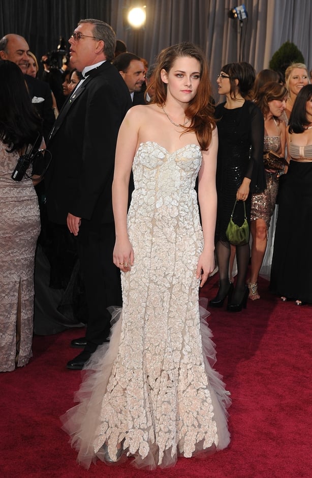 Kristen Stewart arriving for the 85th Academy Awards in 2013