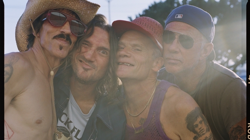 Red Hot Chili Peppers, with second from left