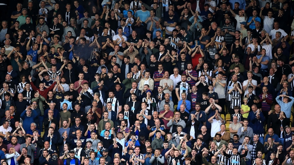 The Newcastle fan who collapsed during his side's game against Spurs is home