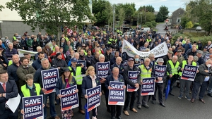 Farmers protest in Roscommon over the future of agriculture