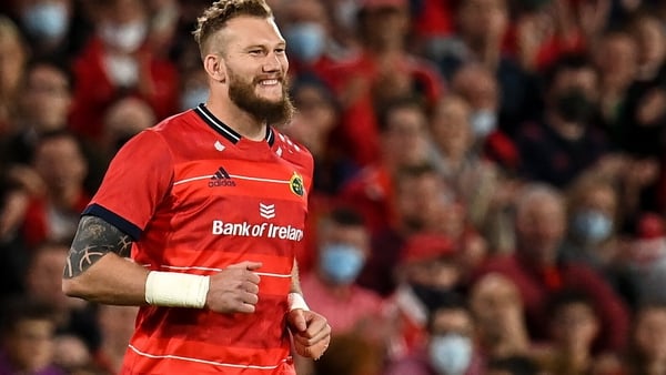 RG Snyman was making just his fourth Munster appearance