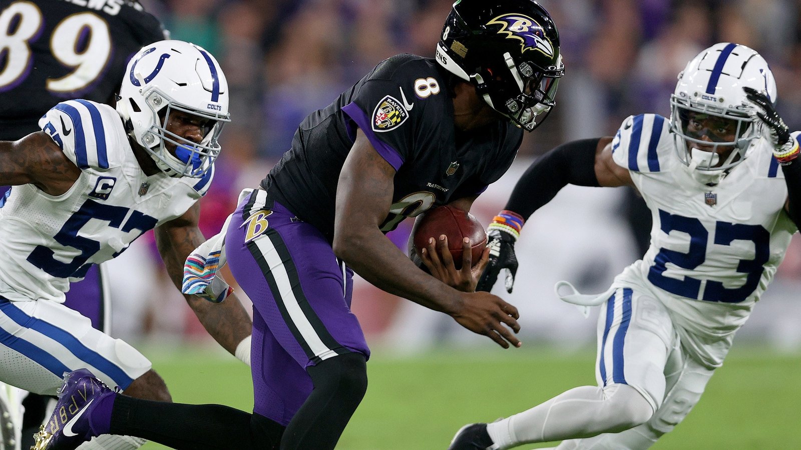 Baltimore Ravens: Lamar Jackson makes history as Ravens complete huge  comeback against Indianapolis Colts