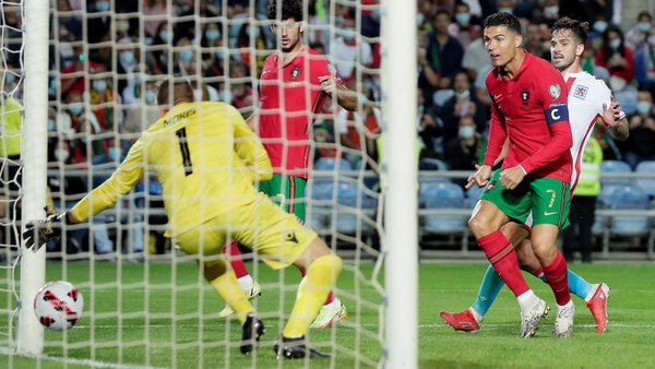 Cristiano Ronaldo scores the fifth goal
