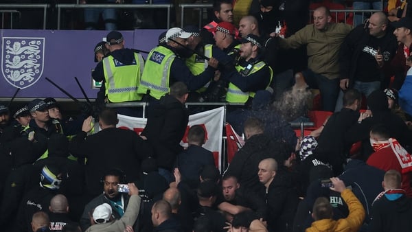 Police intervene to quell trouble at Wembley