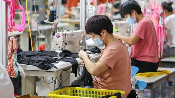 Chinese industrial output rose 4.5% in August from a year earlier, new figures show