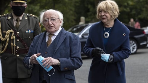 Sabina Higgins has been criticised for a letter on the war in Ukraine (File pic)