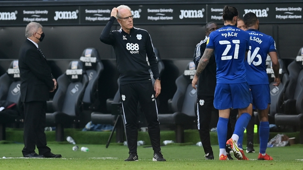 Mick McCarthy after the defeat at the Swansea.com Stadium