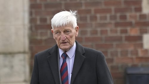Dennis Hutchings pictured attending his trial in Belfast earlier this month