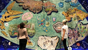 The Map is a monumental new textile by artists Alice Maher and Rachel Fallon