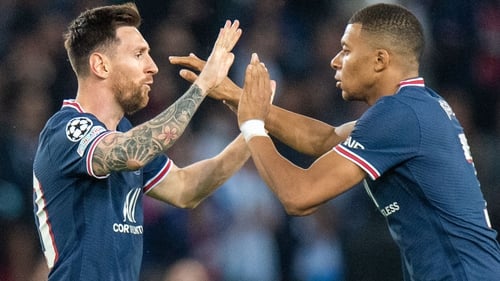 Lionel Messi and Kylian Mbappe scored PSG's goals against Leipzig