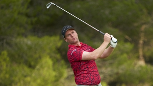 Jonathan Caldwell plays a shot during day one at Golf Santa Ponsa