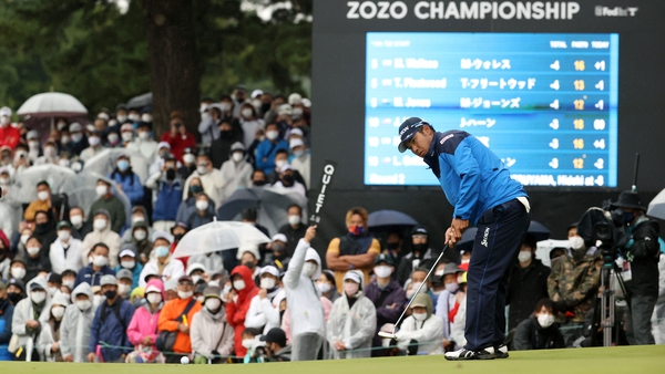 The Masters champion leads in front of his compatriots in Chiba
