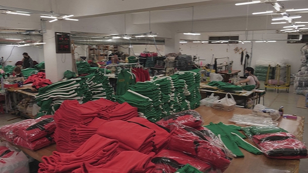 One business owner said her factory had received orders for 6,000 tracksuits within a period of two weeks