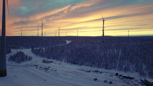 The Ersträsk South Wind Farm in Sweden