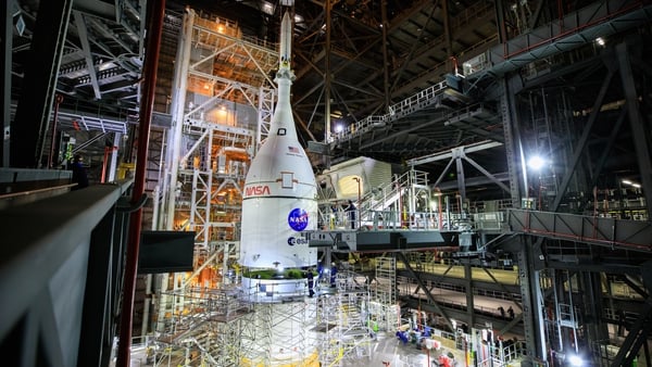 The Orion spacecraft has been fully assembled at Kennedy Space Center in Cape Canaveral