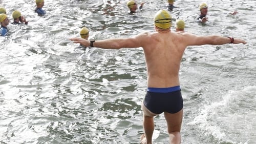 500 men and women braved the cold water in Dublin today