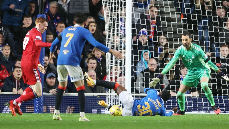 David Bates was deemed to have fouled Fashion Sakala, helping Rangers grab a draw