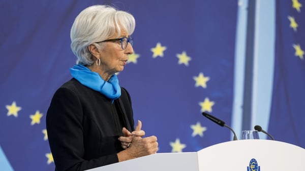 ECB President Christine Lagarde said the bank had talked about 'inflation, inflation, inflation' at today's meeting