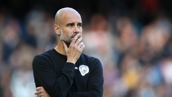 Pep Guardiola and several backroom staff will miss the game