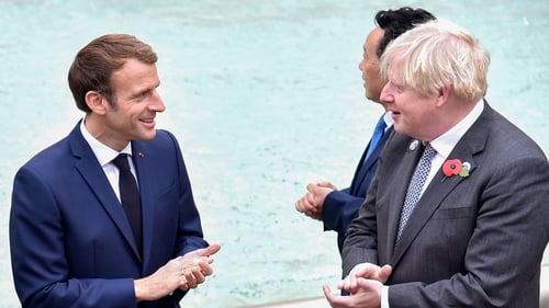 President Emmanuel Macron and Prime Minister Boris Johnson had a short meeting on the margins of G20 summit in Rome, aides said
