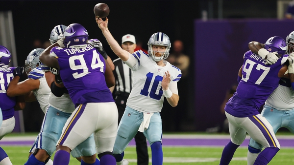 Cooper Rush completed 24 of 40 passes for 325 yards