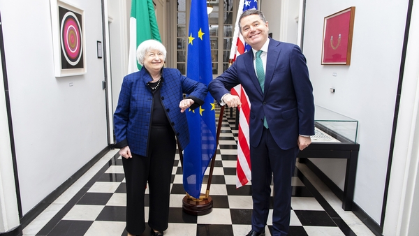 Janet Yellen held a bi-lateral meeting with the Minister for Finance Paschal Donohoe yesterday