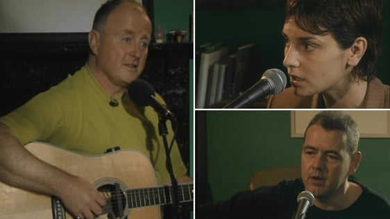 Christy Moore, Sinéad O'Connor and Neill MacColl in 2001.