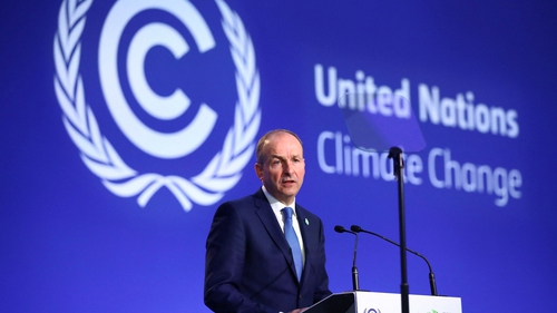 Micheál Martin told COP26 that the world is already seeing the 'serious impacts' of climate change