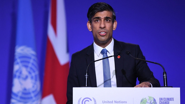 Rishi Sunak addressed the UN COP26 climate conference in Glasgow today