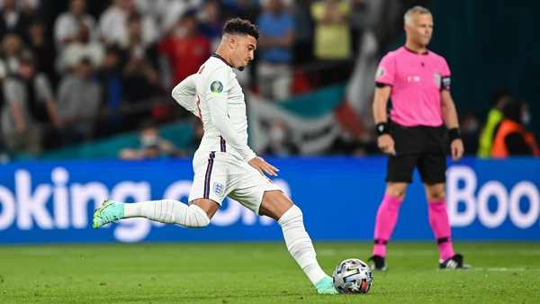Jadan Sancho missed his penalty in the Euro 2020 penalty shootout