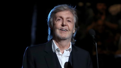 Paul McCartney (pictured onstage during the 36th Annual Rock & Roll Hall Of Fame Induction Ceremony in Cleveland, Ohio last month) - The exhibition opens in the week he releases his new book, The Lyrics