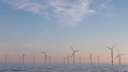 The report also urges that large volumes of offshore wind power be brought onstream far sooner than 2028 (Stock image)