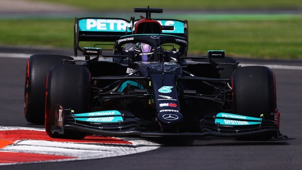 Lewis Hamilton in action in Mexico
