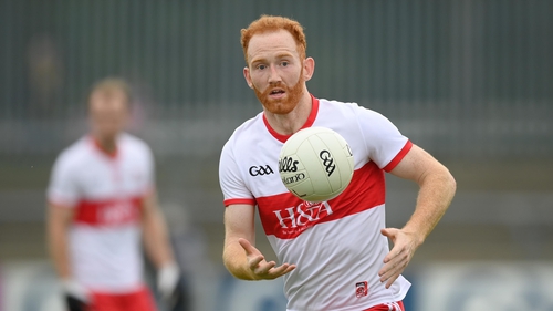 Conor Glass struck 0-03 as Watty Grahams cruised to a first ever Derry SFC title