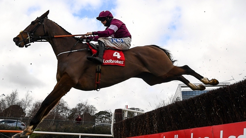 Rachael Blackmore and Notebook, pictured in February, claimed an impressive win in Navan
