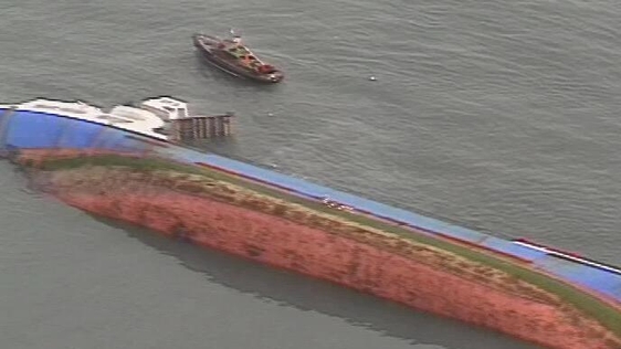 The MV Kilkenny in Dublin Bay (1991)