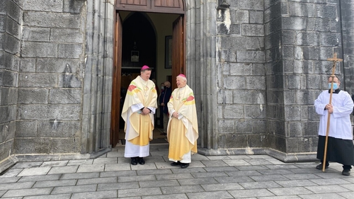 Archbishop-elect of Tuam Francis Duffy (L) and Emeritus Archbishop Michael Neary