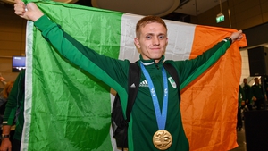 Gold medal winner Kurt Walker on his return home from the Minsk 2019 European Games