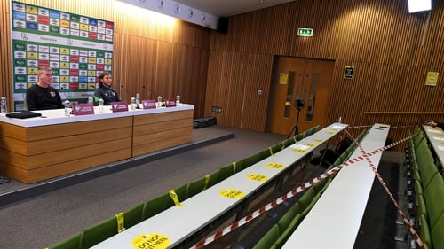 Not your normal big-match press conference at the Aviva