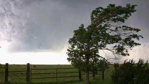 It had winds of between 120-150km/h with Met Éireann describing it as a 'weak tornado' (stock image)