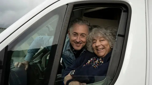 Alan Cumming and Miriam Margolyes on Lost In Scotland (Channel 4/Graeme Hunter Pictures/PA)