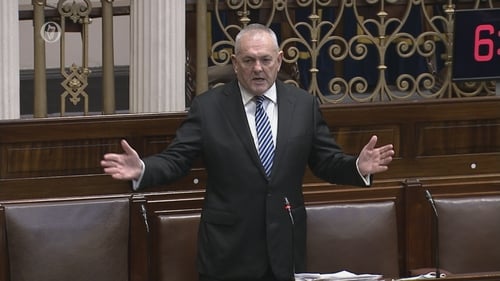 John McGuinness speaking in the Dáil today