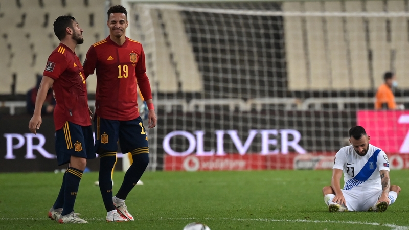 Spain's 1-0 win in Greece sent Wales to the playoffs