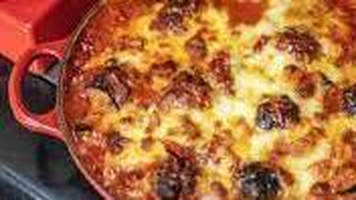 Nevens Recipes Mediterranean meatball gratin. Marty in the Morning