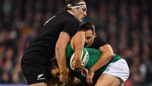 Brodie Retallick in action against Ireland in 2018