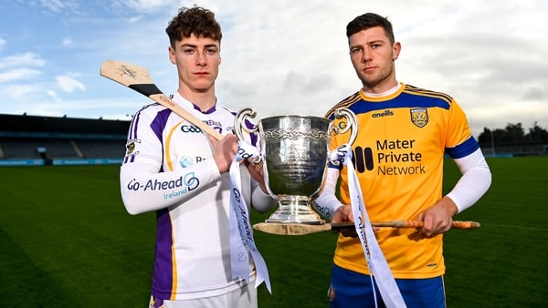 Sean Murphy of Na Fianna (R) and Eddie Gibbons of Kilmacud Crokes ahead of Saturday's Go-Ahead Dublin Senior Hurling Club Championship final