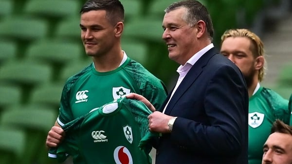 Philip Browne (r) was present at the Aviva today