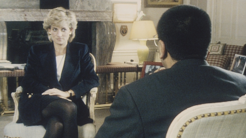 Diana Spencer and Martin Bashir in 'Queen Of Hearts' interview