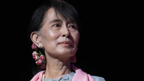 Aung San Suu Kyi has been detained since 1 February and she is due to serve two years in detention at an undisclosed location (file pic)