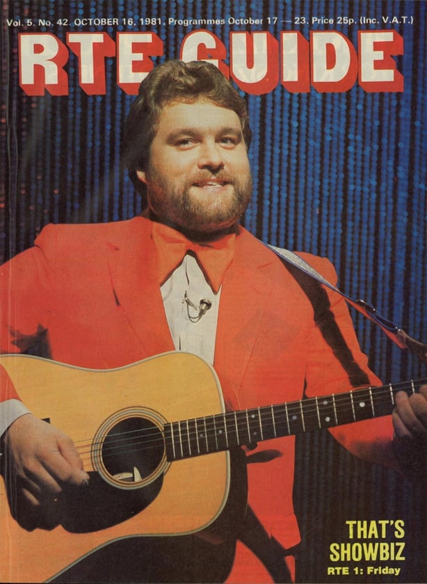 Brendan Grace on the cover of the RTÉ Guide, 16 October 1981